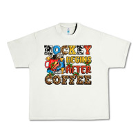 Pistachio hockey begins after coffee ado Urban Heavy Tee - AdoDesignShop