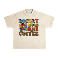 Sandshell hockey begins after coffee ado Urban Heavy Tee - AdoDesignShop
