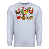Heather Grey Mexico Wine Glasses Premium Sweatshirt - texasbilliewilder