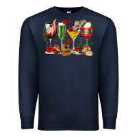 Navy Mexico Wine Glasses Premium Sweatshirt - texasbilliewilder