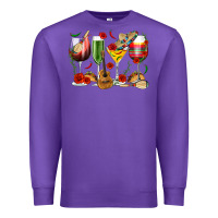 Purple Mexico Wine Glasses Premium Sweatshirt - texasbilliewilder
