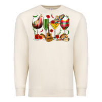 Sandshell Mexico Wine Glasses Premium Sweatshirt - texasbilliewilder
