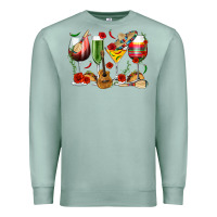 Seafoam Mexico Wine Glasses Premium Sweatshirt - texasbilliewilder