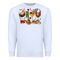 White Mexico Wine Glasses Premium Sweatshirt - texasbilliewilder