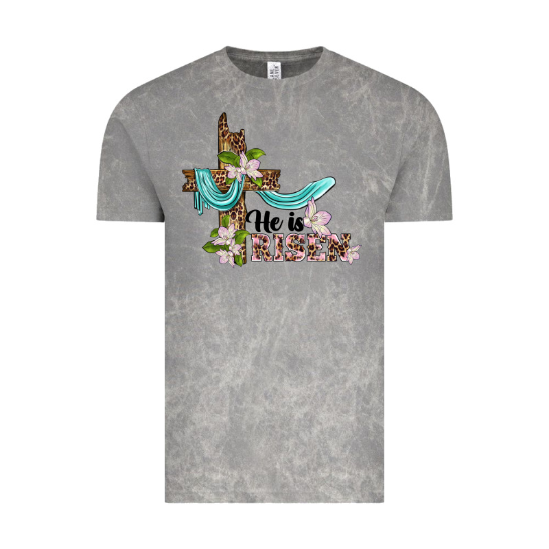 He Is Risen Cross Vintage Tee by BarkalooDesign | Teevron