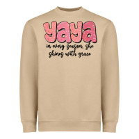 Mushroom yaya in every season, she shines with grace Heavyweight Sweatshirt - MaliasSmallBusiness