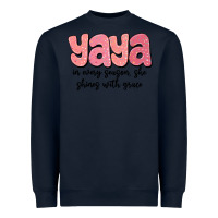 Yaya In Every Season, She Shines With Grace Heavyweight Sweatshirt | Teevron