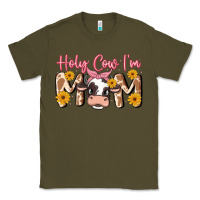 Army Green holy cow i'm mom Classic Tee - MaliasSmallBusiness