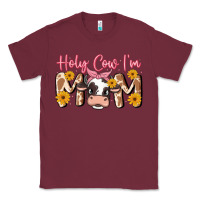 Burgundy holy cow i'm mom Classic Tee - MaliasSmallBusiness