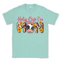 Seafoam holy cow i'm mom Classic Tee - MaliasSmallBusiness