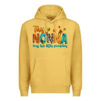 Antique Gold This nonna loves her little pumpkins Premium Hoodie - texasbilliewilder