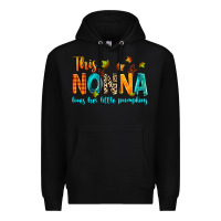 Black This nonna loves her little pumpkins Premium Hoodie - texasbilliewilder