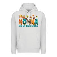 Dove Grey This nonna loves her little pumpkins Premium Hoodie - texasbilliewilder