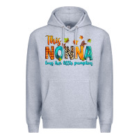 Heather Grey This nonna loves her little pumpkins Premium Hoodie - texasbilliewilder
