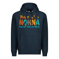 Navy This nonna loves her little pumpkins Premium Hoodie - texasbilliewilder