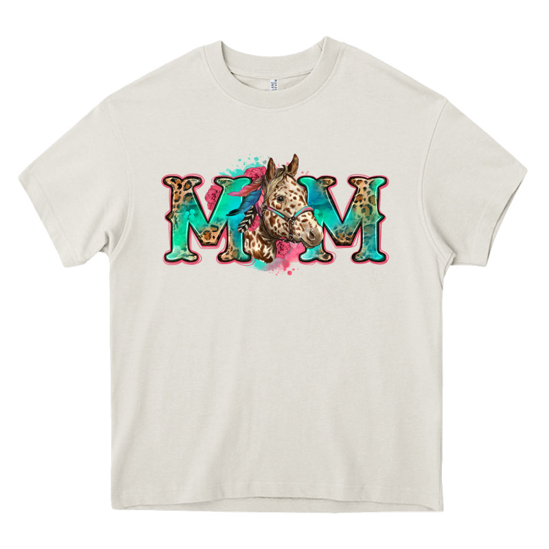 Mom Horse Heavy Core Tee by Zillion Design Studio | Teevron