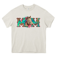 Cream mom horse Heavy Core Tee - Zillion Design Studio