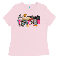 Bubblegum Pink race teacher Ladies Tee - Zillion Design Studio