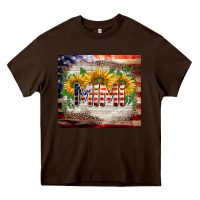 Chocolate Brown patriotic mimi tumbler Heavy Core Tee - BarkalooDesign