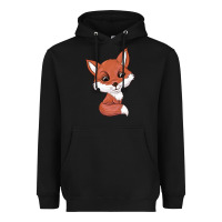 Black fox Heavyweight Hoodie - texasbilliewilder