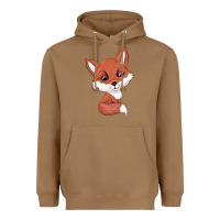 Toasted Coconut fox Heavyweight Hoodie - texasbilliewilder