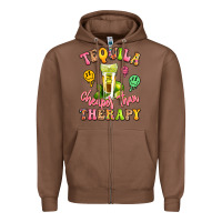 Chestnut tequila cheaper than therapy Zipper Hoodie - LillyAllenDesigns