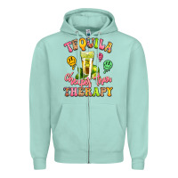 Seafoam tequila cheaper than therapy Zipper Hoodie - LillyAllenDesigns