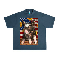 Midnight Navy Western American Pig Urban Heavy Tee - LillyAllenDesigns