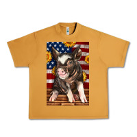 Peanut Butter Western American Pig Urban Heavy Tee - LillyAllenDesigns