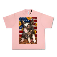 Salmon Western American Pig Urban Heavy Tee - LillyAllenDesigns