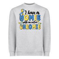Heather Grey i have homie with an extra chromie Heavyweight Sweatshirt - MaliasSmallBusiness