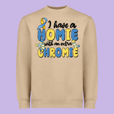 I Have Homie With An Extra Chromie Heavyweight Sweatshirt Designed By Maliassmallbusiness