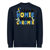 Navy i have homie with an extra chromie Heavyweight Sweatshirt - MaliasSmallBusiness
