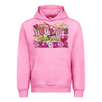 Fuchsia Pink cupid's favorite teacher Urban Hoodie - OliviaCreatesArt