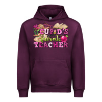 Mauve Wine cupid's favorite teacher Urban Hoodie - OliviaCreatesArt