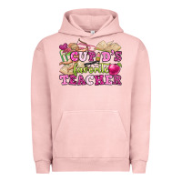 Pigment Salmon cupid's favorite teacher Urban Hoodie - OliviaCreatesArt
