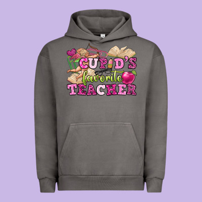 Cupid's Favorite Teacher Urban Hoodie Designed By Oliviacreatesart