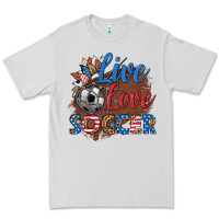 Dove Grey live love soccer Premium Tee - HRA Design Shop