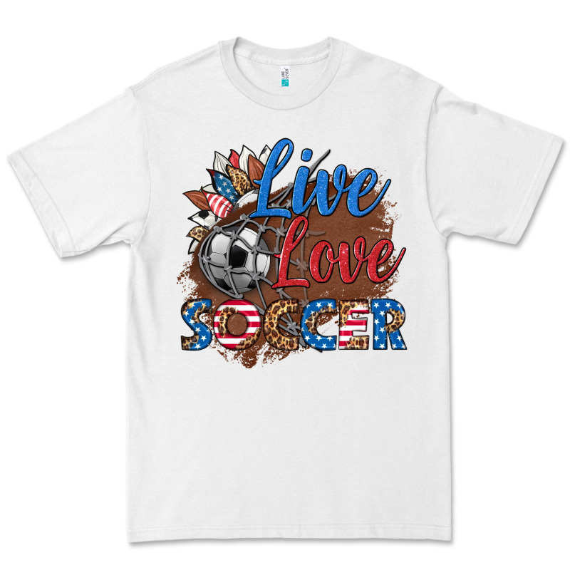 Live Love Soccer Premium Tee by HRA Design Shop | Teevron