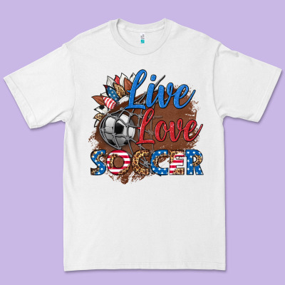 Live Love Soccer Premium Tee Designed By Hra Design Shop