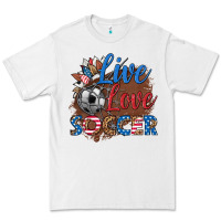 White live love soccer Premium Tee - HRA Design Shop
