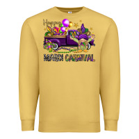 Antique Gold Happy Mardi Carnival with truck Premium Sweatshirt - NancyCooperArtShop