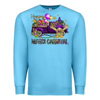 Ocean Blue Happy Mardi Carnival with truck Premium Sweatshirt - NancyCooperArtShop