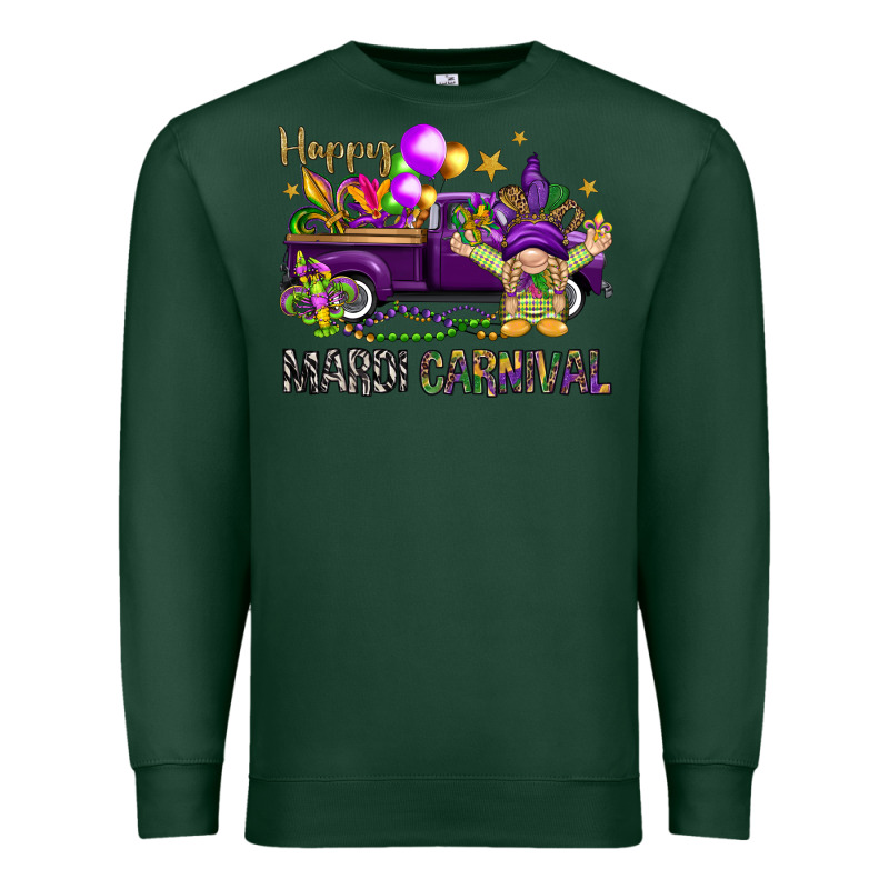 Happy Mardi Carnival With Truck Premium Sweatshirt by NancyCooperArtShop | Teevron