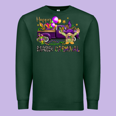 Happy Mardi Carnival With Truck Premium Sweatshirt Designed By Nancycooperartshop