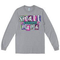 Heather Grey small business mama Long Sleeve Tee - MaliasSmallBusiness
