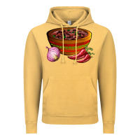 Vintage Mustard chilli con carne Vintage Hoodie - AdoDesignShop