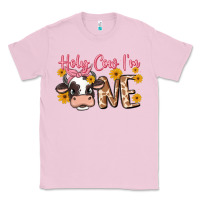Bubblegum Pink holy cow i'm one Classic Tee - MaliasSmallBusiness