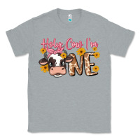 Heather Grey holy cow i'm one Classic Tee - MaliasSmallBusiness