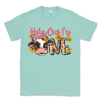 Seafoam holy cow i'm one Classic Tee - MaliasSmallBusiness